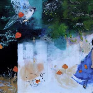 Simphony 1m30x1m40 mixed media on canvas 