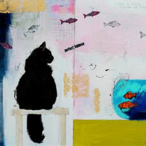 Watch that scene 1m50x1m mixed media on canvas